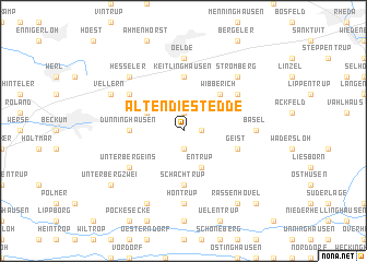 map of Altendiestedde