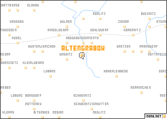 map of Altengrabow