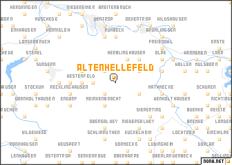 map of Altenhellefeld