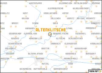 map of Altenklitsche