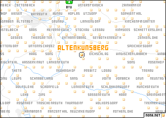 map of Altenkünsberg