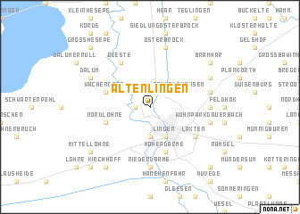 map of Altenlingen