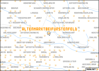 map of Altenmarkt bei Fürstenfeld