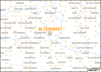 map of Altenmarkt