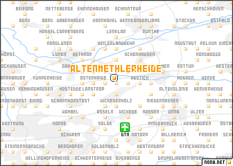 map of Altenmethlerheide