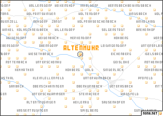 map of Altenmuhr