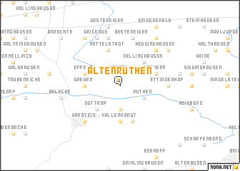 map of Altenrüthen