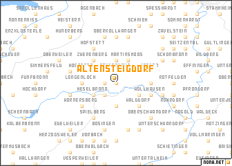 map of Altensteigdorf