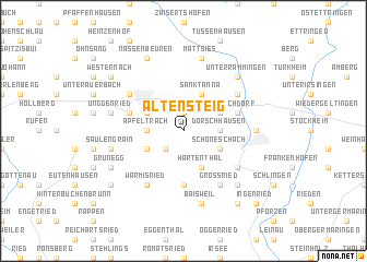 map of Altensteig