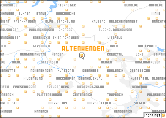 map of Altenwenden