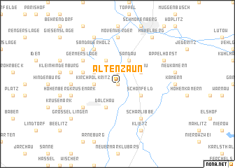 map of Altenzaun