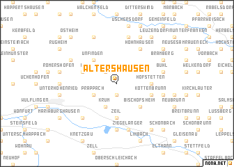 map of Altershausen