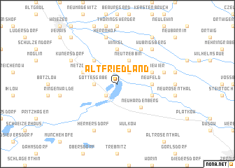 map of Altfriedland