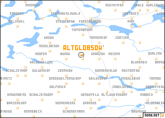 map of Altglobsow
