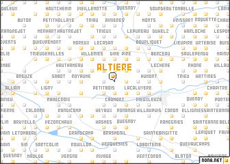 map of Altière