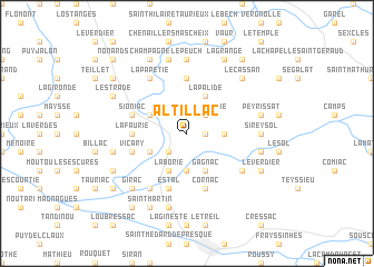 map of Altillac