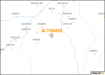 map of Altındere