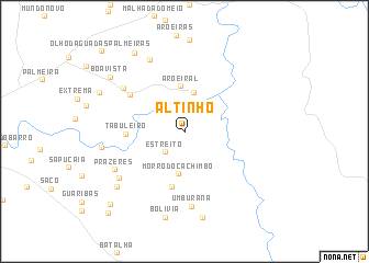 map of Altinho