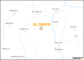 map of Altınkaya