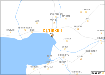 map of Altınkum