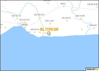 map of Altınkum