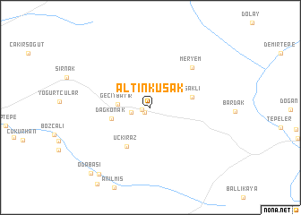 map of Altınkuşak