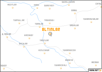 map of Altınlar