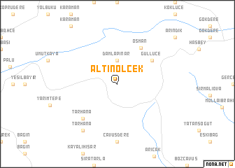 map of Altınölçek