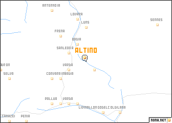 map of Altino