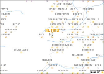 map of Altino