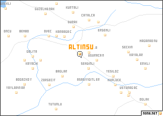 map of Altınsu