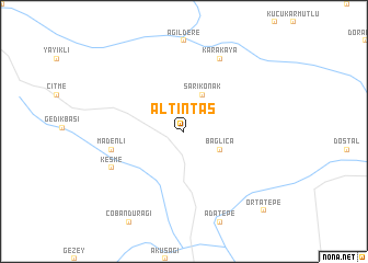 map of Altıntaş