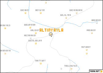 map of Altınyayla