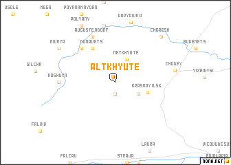 map of Alʼtkhyute