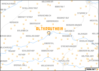 map of Altkrautheim