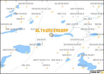 map of Altkünkendorf