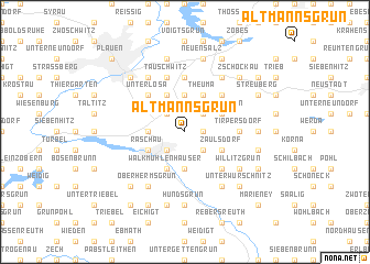 map of Altmannsgrün