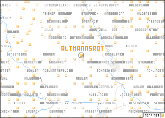 map of Altmannsrot