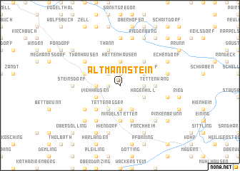 map of Altmannstein