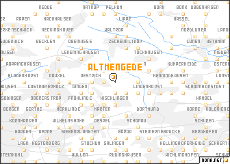 map of Alt Mengede