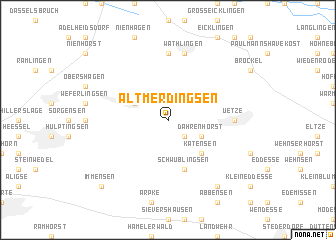 map of Altmerdingsen