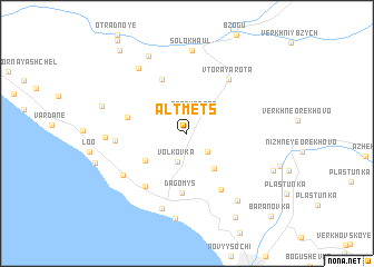 map of Al\