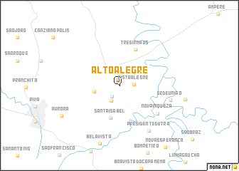 map of Alto Alegre