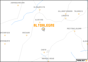 map of Alto Alegre