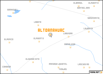 map of Alto Anáhuac