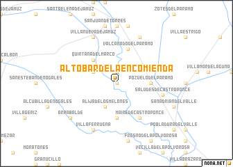 map of Altobar de la Encomienda