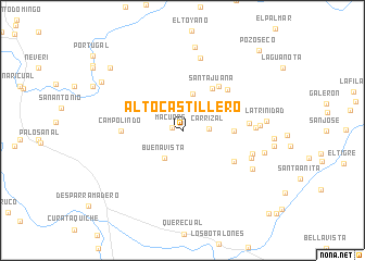 map of Alto Castillero