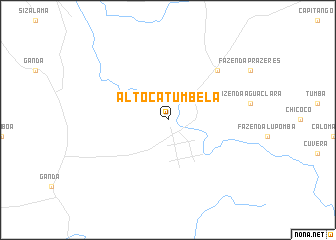 map of Alto Catumbela