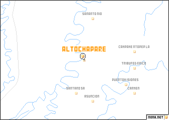 map of Alto Chaparé
