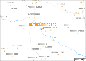 map of Alto Clarindero